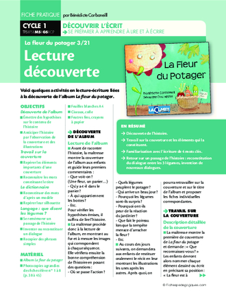 La fleur du potager (3) / Lecture découverte