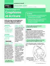 La fleur du potager (4) / Graphisme et écriture