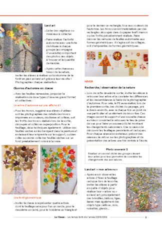 La forêt au gré des saisons