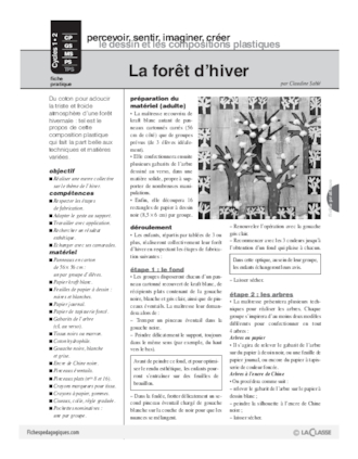 La forêt d'hiver