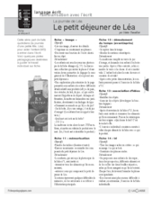 La journée de Léa : Le petit déjeuner de Léa