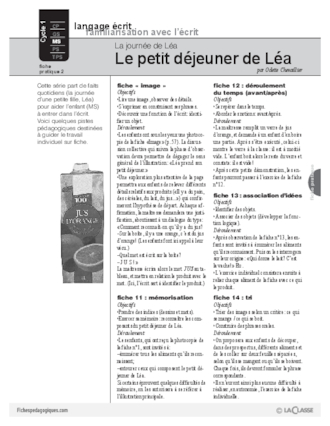 La journée de Léa : Le petit déjeuner de Léa