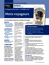 La langue de chez nous et d'ailleurs (3) / Mots voyageurs