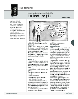 La lecture (1) / Grands domaines d'activités