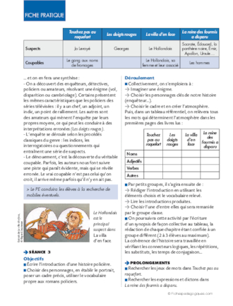 La littérature au Cycle 3 (11) /  Le genre policier