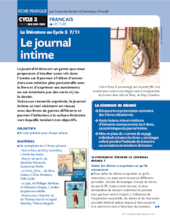 La littérature au Cycle 3 (7) / Le Journal intime