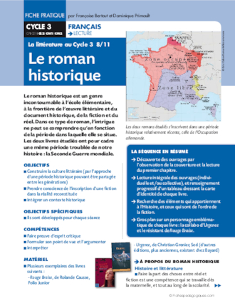 La littérature au Cycle 3 (8) / Le roman historique