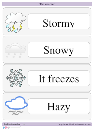 La météo en anglais