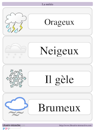 La météo - français