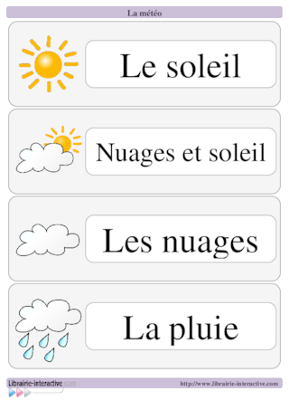 La météo - français