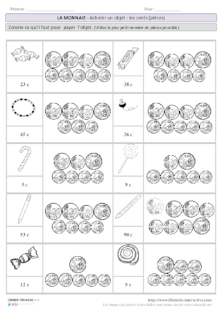 La monnaie - Acheter un objet