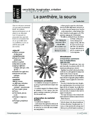 La panthère, la souris et le lion