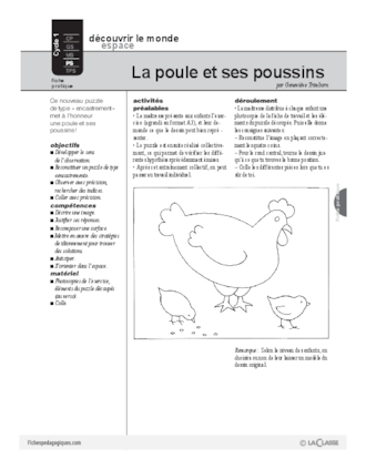 La poule et ses poussins