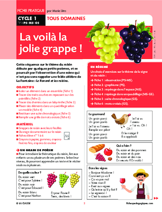 La voilà la jolie grappe !