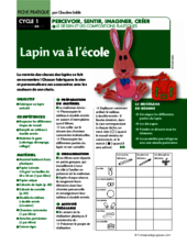 Lapin va à l'école