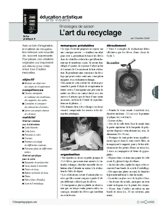 L'art du recyclage