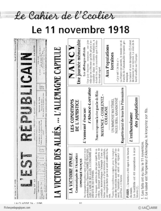 Le 11 novembre 1918