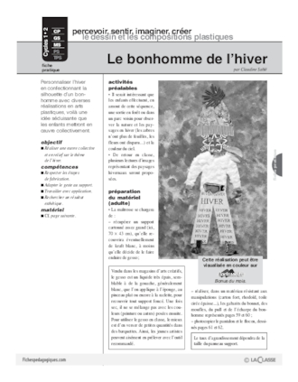 Le bonhomme de l'hiver