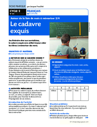 Le cadavre exquis