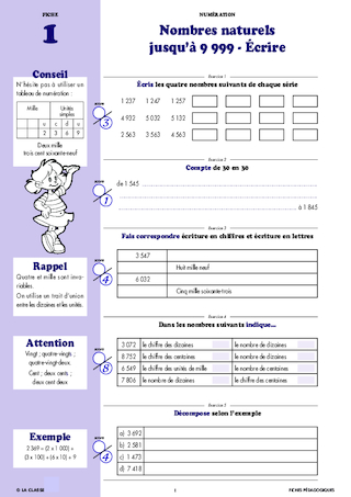 Le Cahier Malin Mathématiques CM1