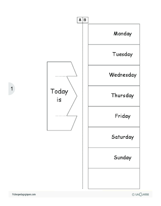 Le calendrier hebdomadaire anglais