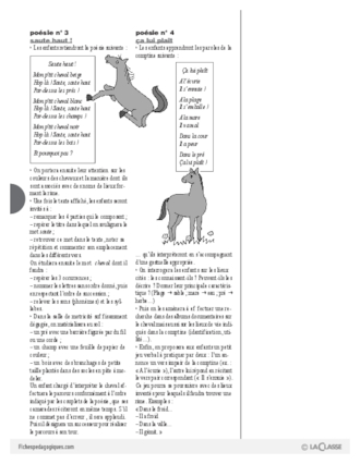 Le cheval (4) : activités