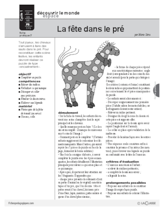 Le cheval (7) : puzzle