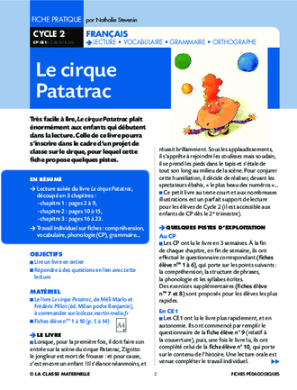 Le cirque Patatrac