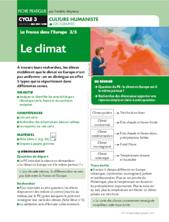 Le climat