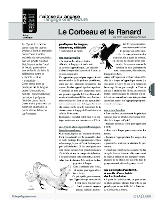 Le corbeau et le renard