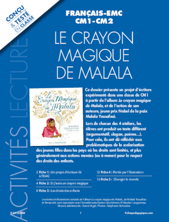 Le crayon magique de Malala - FichesPédagogiques.com