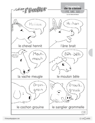 Le cri des animaux (Imagerie)