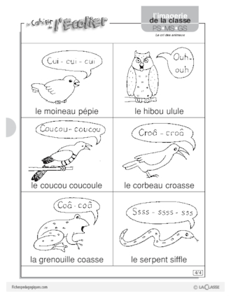 Le cri des animaux (Imagerie)