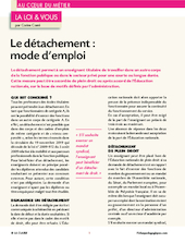 Le détachement : mode d’emploi