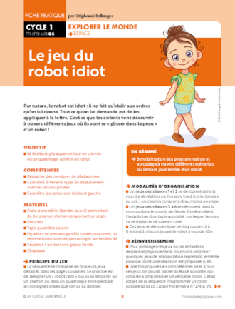 Le jeu du robot idiot