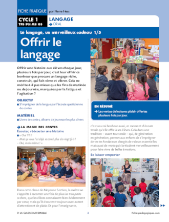 Le langage, un merveilleux cadeau