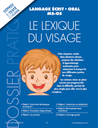 Le lexique du visage