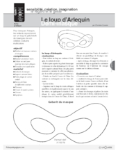 Le loup d'Arlequin destructuré / Demi-masque