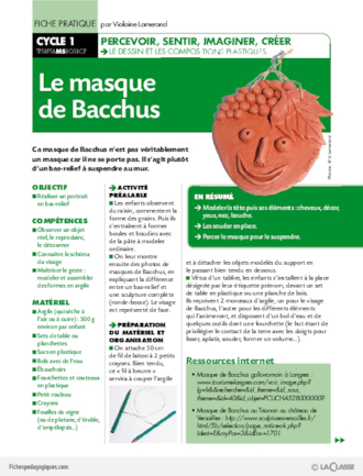 Le masque de Bacchus