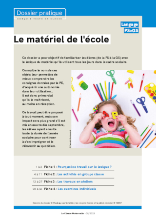 Le matériel de l'école