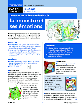 La couleur des émotions - FichesPédagogiques.com