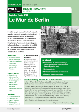 Le mur de Berlin