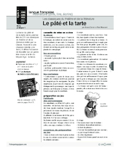 Le pâté et la tarte (Théâtre)