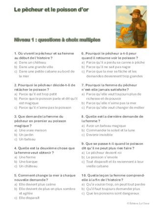 « Le pêcheur et le poisson d'or »