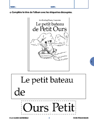 Le petit bateau de Petit Ours