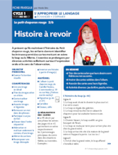 Le petit chaperon rouge. Histoire à revoir