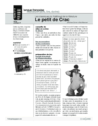 Le petit de Crac (Théâtre) (Cycle 2)