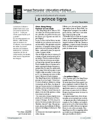 Le prince tigre / Album et arts visuels (3)