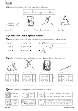 Le son orthographié in, ain, ein