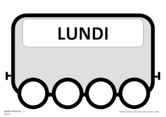 Le Train Des Jours De La Semaine Fichespedagogiques Com